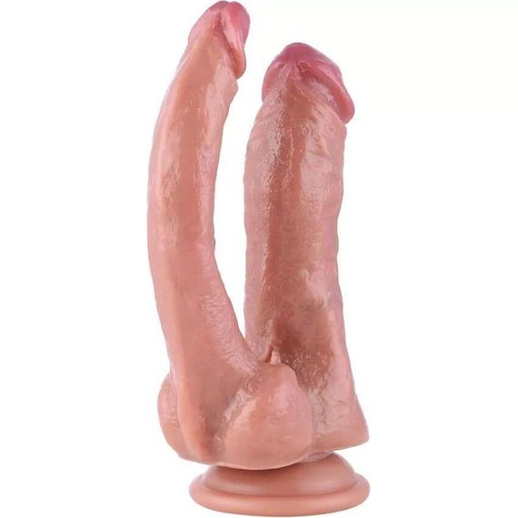 Двойной фаллоимитатор для секс-машин Hismith Double Penetrator, 9.25″ (мятая упаковка!!!) Sex Aura | Зображення 5