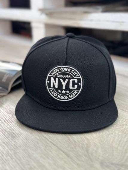 Кепка снепбек (Snapback) Нью-Йорк NYC Чорний 56-61р (9065)
