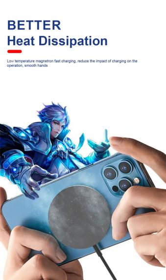 Магнітний бездротовий зарядний пристрій 30W для iPhone, AirPods і Android ґаджетів | Зображення 7