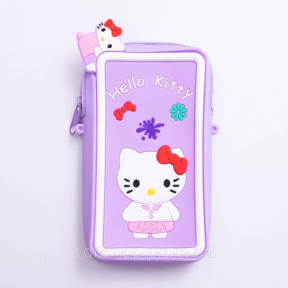 Дитяча силіконова сумочка-гаманець 17*9*2 см Фіолетовий HP-55-21V | Зображення 1