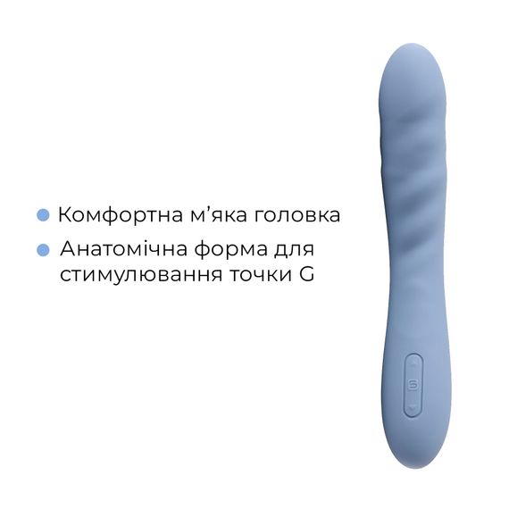 Смарт-вібратор з пульсацією Svakom Ava Neo Cornflower Blue, 15 режимів роботи, водонепроникний | Зображення 5