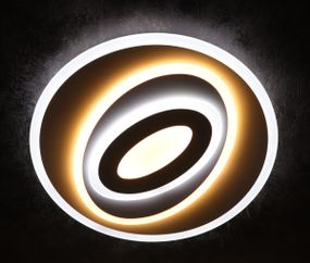 Люстра світлодіодна стельова LED світильник для квартири на стелю лед з пультом 25134 Білий 6х50х50 см.