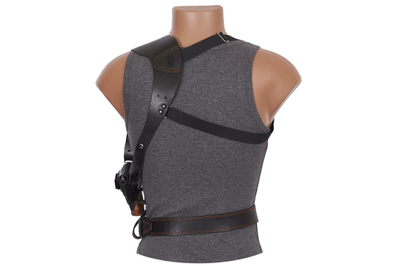 Кобура Револьвера 2,5" оперативна +поясна +скритого з кліпсою внутрішньобрючного носіння під револьвер Флобера, шкіряна MAS | Зображення 3