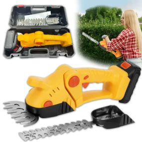 Акумуляторні ножиці-кущорізи на 24Вт з 2 насадками для догляду за садом в кейсі