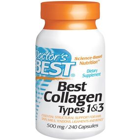 Комплекс для кожи, волос, ногтей Doctor's Best Collagen Types 1&3 500 mg 240 Caps