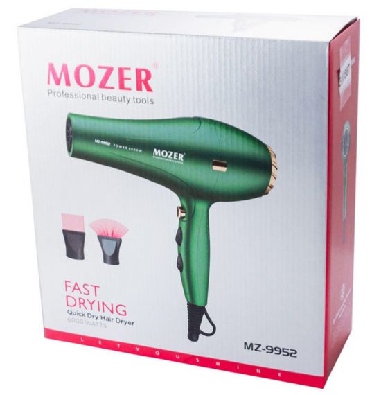 Профессиональный фен Mozer MZ-9952 4000 Вт для сушки укладки волос | Зображення 3