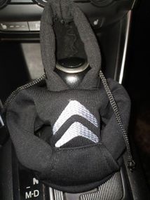 Чехол кофта Худи аксессуар на КПП Car Hoodie ситроен Citroen черный подарок автомобилисту 10070