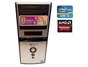 ПК Б-класс Impression HomeBox A1411 Tower / Intel Core i5-650 (2 (4) ядра по 3.2 - 3.46 GHz) / 8 GB DDR3 / 500 GB HDD / AMD Radeon HD 5570, 1 GB GDDR3, 128-bit / 450W б/у