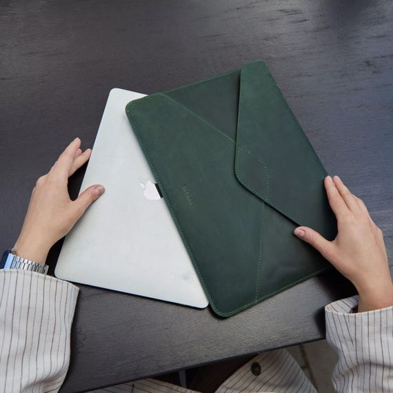 Чохол для ноутбука вінтажний Incarne Message MacBook Pro 13" 2016-2025 message-green-vintage-pro-13 зелений | Зображення 6