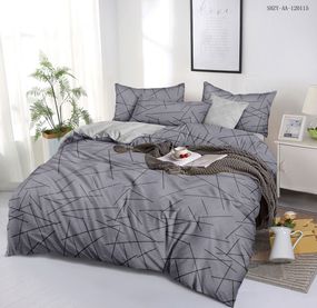 Комплект постельного белья Soft полуторный серый 150х215 см
