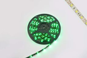Стрічка світлодіодна SMD 5050 (зелена, вологостійка, 30 крист/1м, бухта 5 м)