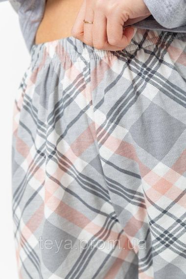Піжама жіноча утеплена, колір сіро-рожевий, розміри 4XL, L, XL FA_008596 | Зображення 5