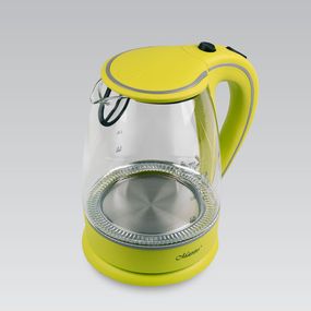 Електрочайник скляний Maestro MR-064-GREEN, 1.7 л, 2000 Вт, з підсвіткою