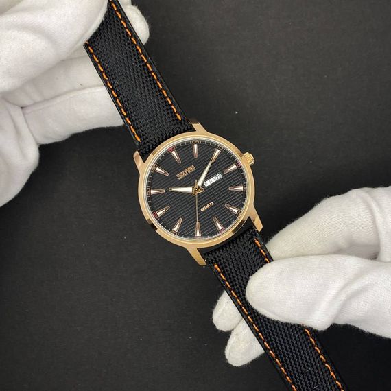 Чоловічий годинник Skmei 9303RGBK Rose Gold-Black | Зображення 4