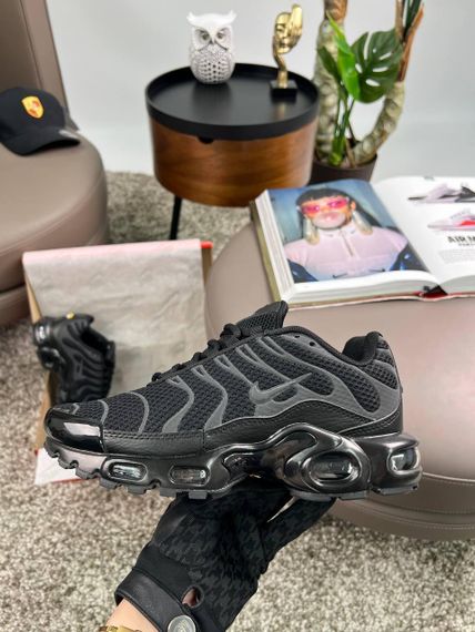 Кросівки Air Max Plus All Black Reflective , текстиль , В'єтнам 41 26 см | Зображення 2