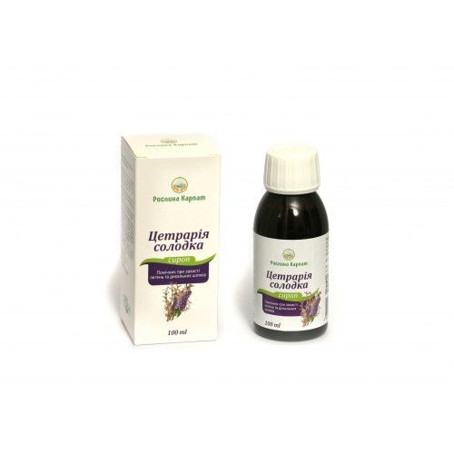 Сироп Цетрарія та Солодка 100 мл.