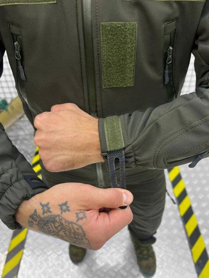 Костюм олива SoftShell софтшел 5в1 ВТ4937 | Зображення 4