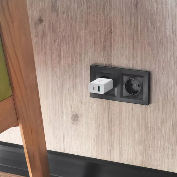 Сетевое зарядное устройство Proove Rapid 20W (Type-C+USB) белый, блочок зарядки | Зображення 6