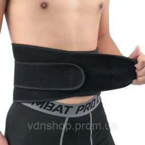 Пояс для спины при физических нагрузках на липучках / Пояс на поясницу / Ортопедический пояс для поясницы