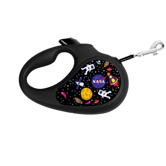 Рулетка для собак Waudog R-Leash XS с рисунком "Nasa", лента, 3 м