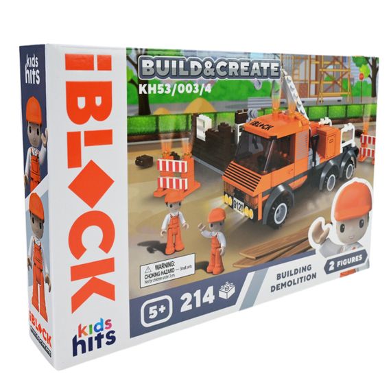 Конструктор "Демонтаж будівлі" KH53/003/4 Build & create Mini construction site IBLOCK, 214 деталей, в коробці (6906240052165) | Зображення 2
