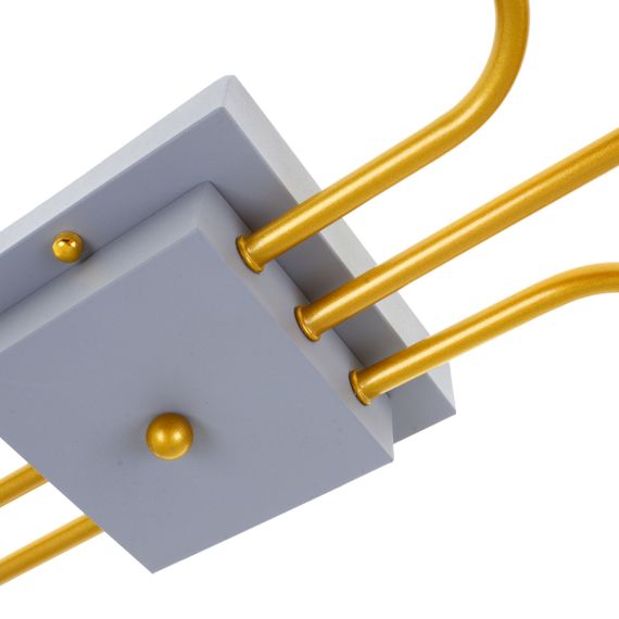 Люстра потолочная в зал LED 40W WW+NW+CW GY (BR-01 640C/6) | Зображення 1