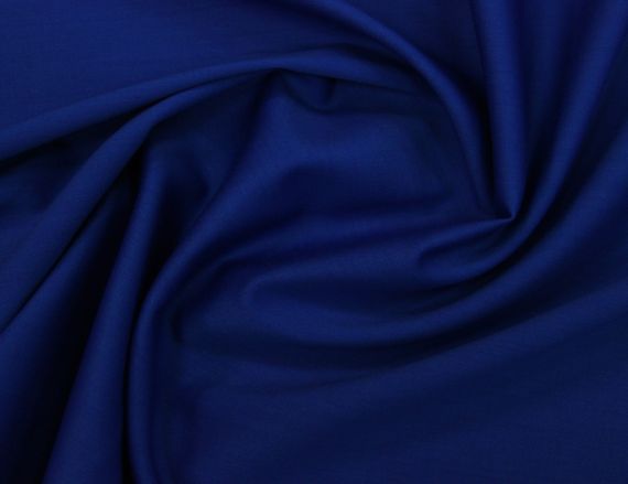 Костюмная ткань Versace (Версаче) итальянская шерстяная с эластаном натуральная синяя однотонная 120S G 206 | Зображення 1