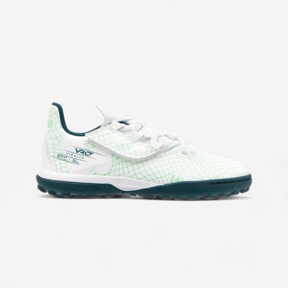 Футбольні бутси дитячі Viralto I Easy TF на липучках білі/зелені - EU29 UA28,5