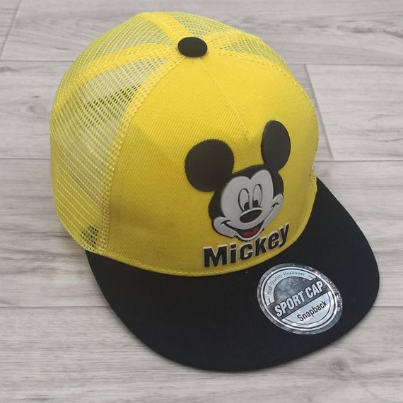 Кепка дитяча снепбек (Snapback) з сіточкою у стилі Міккі Червоний з чорним 50-54р (2225) | Зображення 2