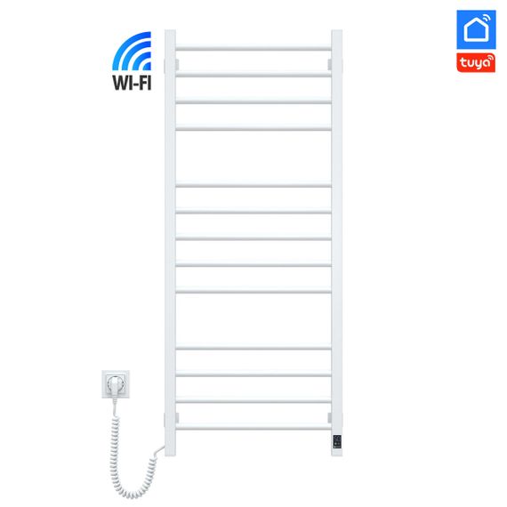 Рушникосушка Navin Класик Квадро 500х1200 Sensor з Wi-Fi, ліва, біла | Зображення 1