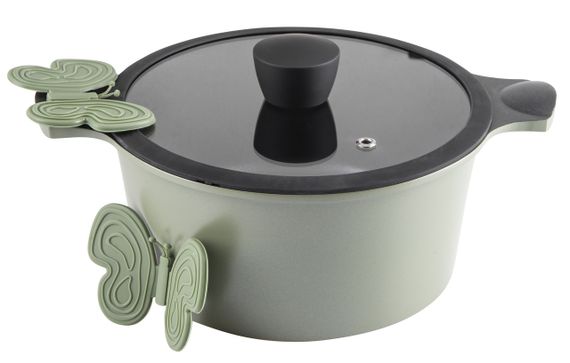 Каструля Ringel Zitrone Olive з кришкою 2.5 л (RG-2108-20/OL) Оливковий