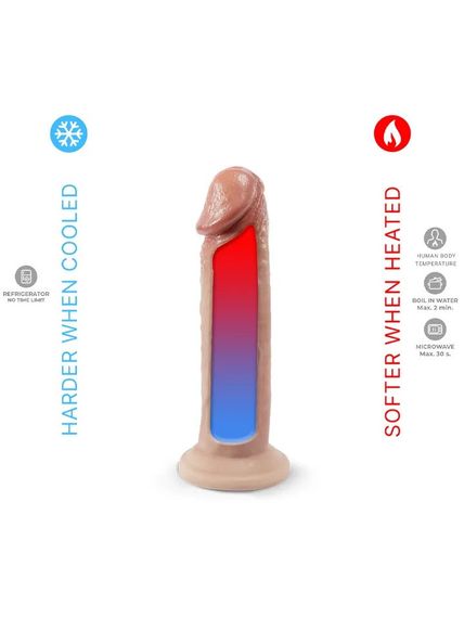 Фалоімітатор термореактивний реалістичний Silexd Premium Real Skin Model 2 (6") на присоску, бежевий Sex Aura | Зображення 3