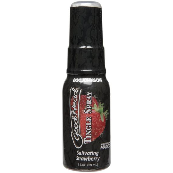Спрей для мінету зі стимулюючим ефектом Doc Johnson GoodHead Tingle Spray, Полуниця