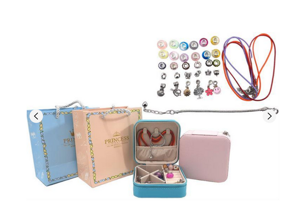 Набір для створення шарм-браслетів "Пандора" FT2026-B(Blue) Блакитний | Зображення 1