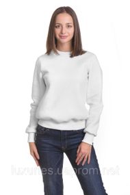 Женский теплый свитшот, теплый зимний свитшот, модный зимний свитер - 12 цветов на выбор Белый
