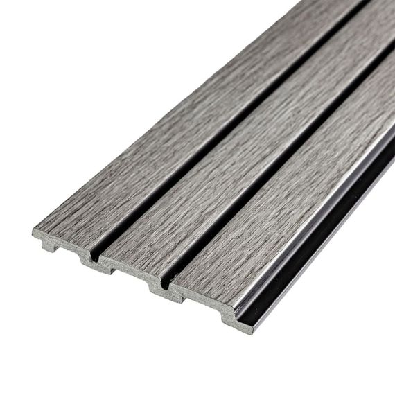 Рейка декоративна PS 2900х120х12мм Світло-сірий дуб SW-00001740