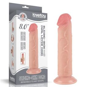 Фалоімітатор - Sliding-Skin Dual Layer Dong 8" Flesh sexstyle