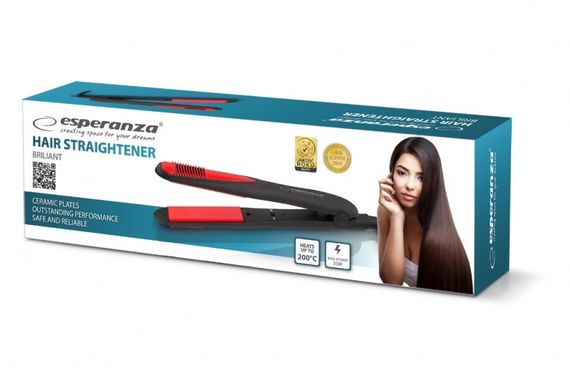 Випрямитель для волос Esperanza EBP004 Brilliant, керамические пластины, 200 °C | Зображення 4