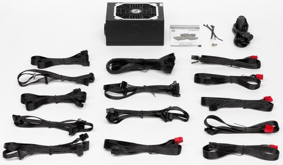 Блок живлення Zalman Acrux (1000W), 94%, 80+Platinum, 135mm, 1xMB 24pin(20+4), 2xCPU (8pin(4+4)+8pin), 8xMolex, 12xSATA, 6xPCIe 8pin(6+2), Fully Modular (ZM1000-ARX) | Зображення 3