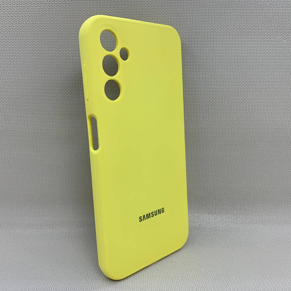 Чохол з логотипом для Samsung Galaxy A14 | Протиударний | Soft Touch | Жовтий