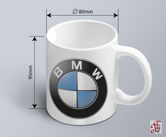 Чашка с принтом авто логотип  BMW  (02010102028) | Зображення 1
