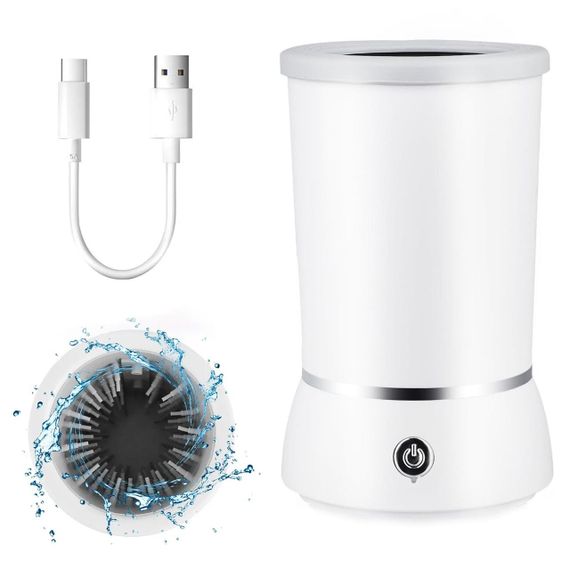 Лапомойка автоматическая для собак, с USB, Pet Foot Wash / Емкость для мытья лап с силиконовыми ворсинками