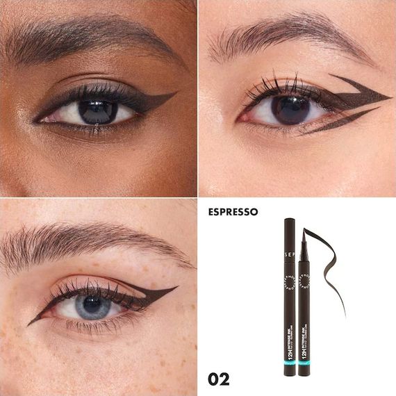 Підводка для очей Sephora collection 12H Intense Ink Felt Liner Classic Line - 02 Espresso (1 ml) | Зображення 1