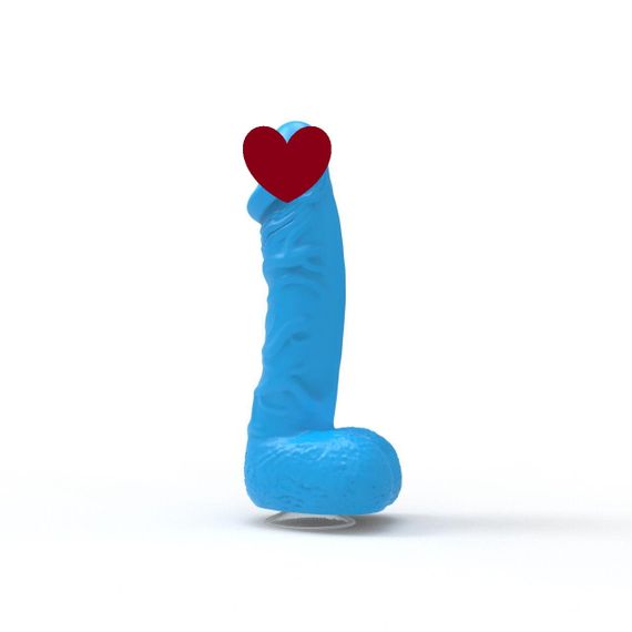 Крафтове мило-член із присоскою Pure Bliss MINI Blue, натуральне Sex Aura