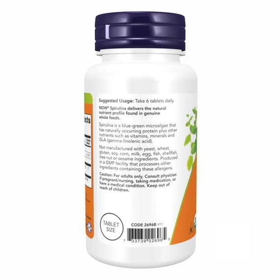Spirulina 500 mg - 200 tabs | Зображення 2