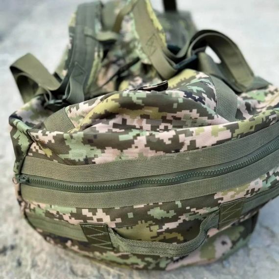 Военная сумка-рюкзак пиксель, 110 л | Зображення 5