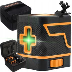 Електронний лазерний рівень із зеленим хрестоподібним променем і чохлом