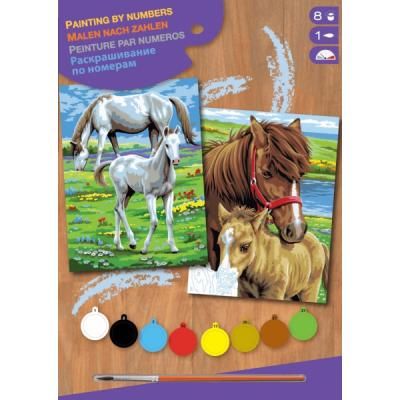 Набор для творчества Sequin Art PAINTING BY NUMBERS JUNIOR-PAIRS Horses (SA0215)