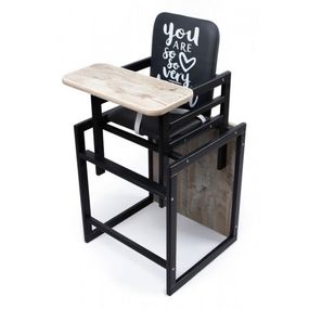 Стульчик для кормления 2 в 1 Graphite дуб клондайк