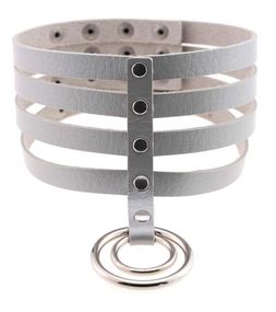 Чокер-нашийник SKN-AS21 GREY sexstyle